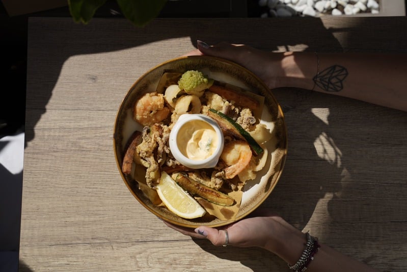 Piatto di mare dell&rsquo;Hostaria Vita