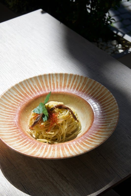 Un piatto di pasta dell&rsquo;Hostaria Vita